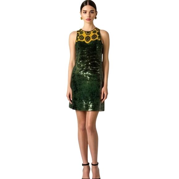 Lui. Jo Dresses & Skirts - Vintage 80's Liu.jo Dress Art Wear Embellished Sequins Regency Gothic Wedding